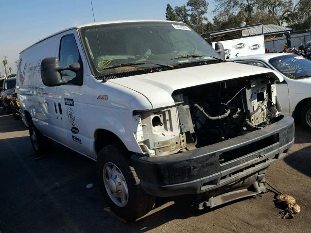 1FTSE3EL7ADA44389 - 2010 FORD ECONOLINE WHITE photo 1