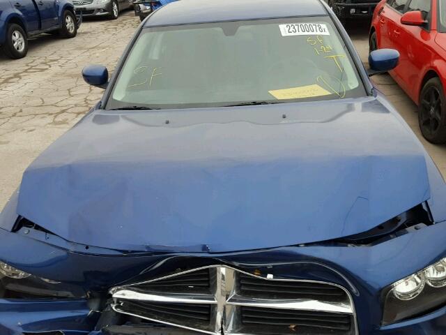 2B3CA2CV1AH251329 - 2010 DODGE CHARGER BLUE photo 7