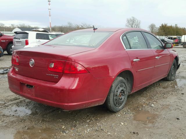 1G4HP572X8U172653 - 2008 BUICK LUCERNE CX BURGUNDY photo 4