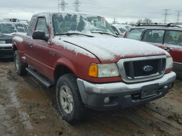 1FTZR45E84PA90066 - 2004 FORD RANGER SUP MAROON photo 1