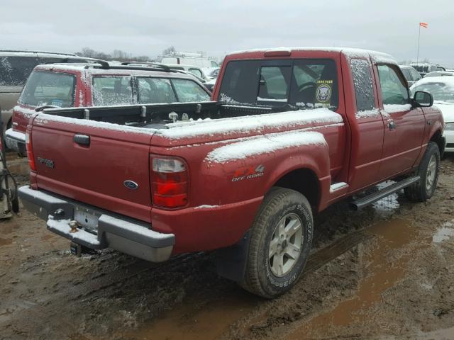 1FTZR45E84PA90066 - 2004 FORD RANGER SUP MAROON photo 4