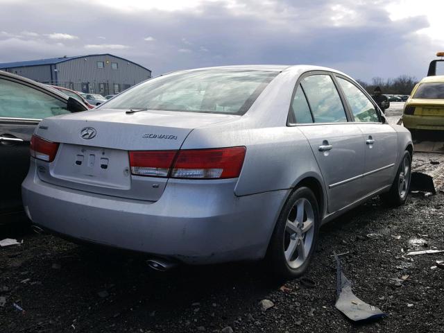 5NPEU46F36H004438 - 2006 HYUNDAI SONATA GLS SILVER photo 4