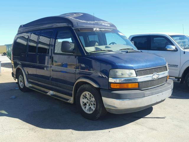 1GBFG15T531185633 - 2003 CHEVROLET EXPRESS G1 BLUE photo 1