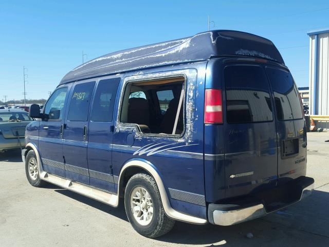 1GBFG15T531185633 - 2003 CHEVROLET EXPRESS G1 BLUE photo 3