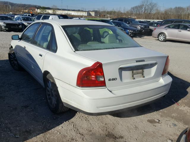 YV1TS92D941352578 - 2004 VOLVO S80 WHITE photo 3