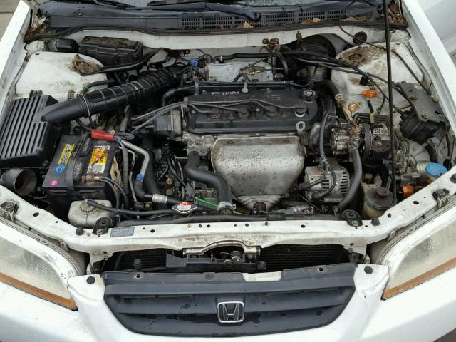 1HGCG3273YA023607 - 2000 HONDA ACCORD EX WHITE photo 7