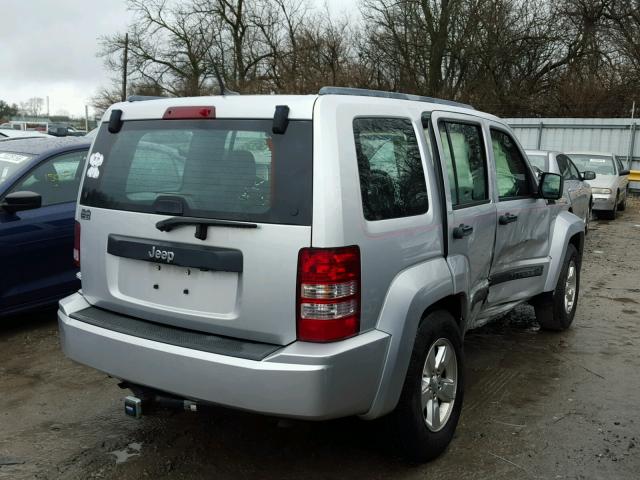 1J4PP2GK8BW524519 - 2011 JEEP LIBERTY SP SILVER photo 4