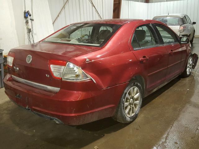 3MEFM07176R633129 - 2006 MERCURY MILAN BURGUNDY photo 4