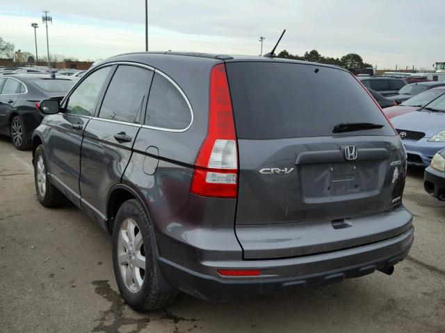 5J6RE4H45BL103711 - 2011 HONDA CR-V SE GRAY photo 3