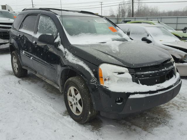 2CNDL23F756048609 - 2005 CHEVROLET EQUINOX LS BLACK photo 1