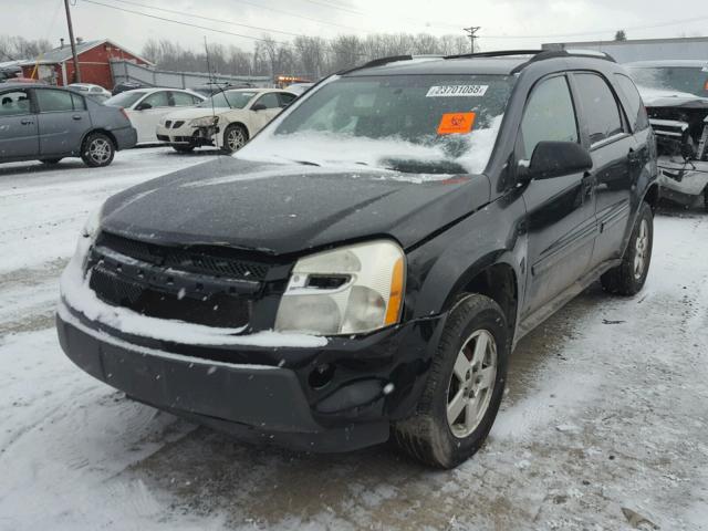 2CNDL23F756048609 - 2005 CHEVROLET EQUINOX LS BLACK photo 2