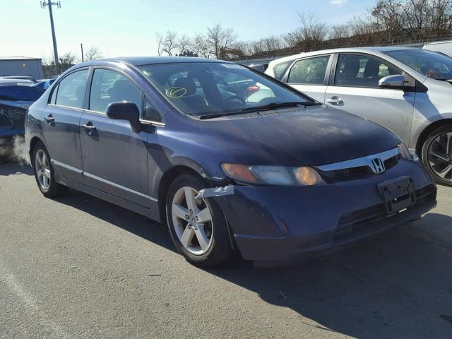 1HGFA16858L084578 - 2008 HONDA CIVIC EX BLUE photo 1