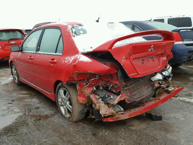 JA3AJ66F46U002205 - 2006 MITSUBISHI LANCER RAL RED photo 3