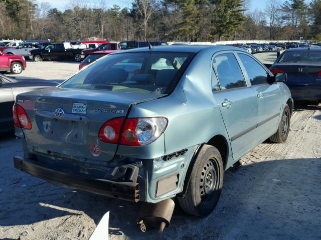 2T1BR32E37C720093 - 2007 TOYOTA COROLLA CE TEAL photo 4