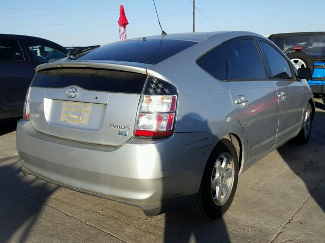 JTDKB20U157036151 - 2005 TOYOTA PRIUS SILVER photo 4