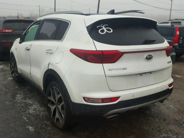 KNDPRCA67H7207710 - 2017 KIA SPORTAGE S WHITE photo 3