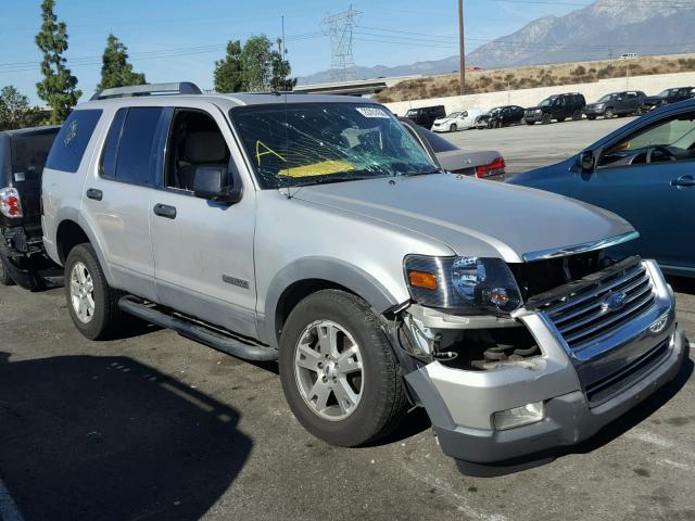 1FMEU63E66UB32245 - 2006 FORD EXPLORER X SILVER photo 1