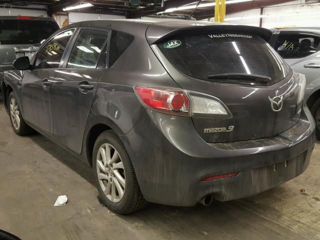 JM1BL1L71C1532919 - 2012 MAZDA 3 I GRAY photo 3