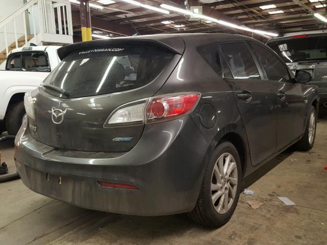 JM1BL1L71C1532919 - 2012 MAZDA 3 I GRAY photo 4