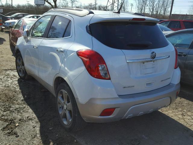 KL4CJASB2DB193660 - 2013 BUICK ENCORE WHITE photo 3