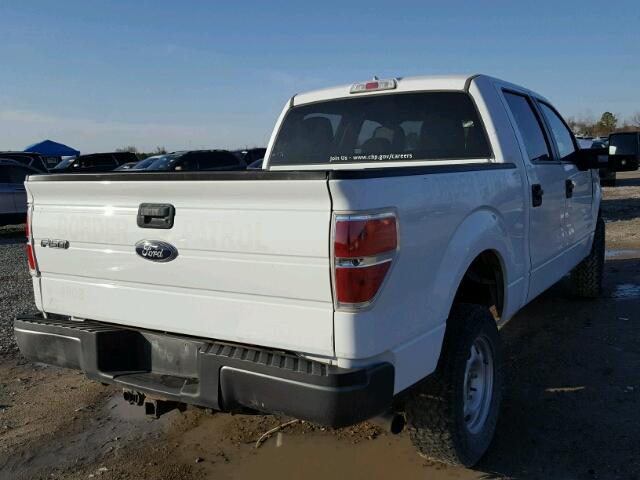 1FTFW1ET6EKG53736 - 2014 FORD F150 SUPER WHITE photo 4