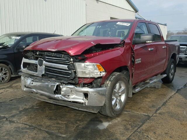 1C6RR7LGXFS733451 - 2015 RAM 1500 SLT RED photo 2