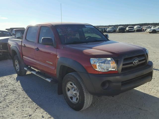 3TMJU62N69M079785 - 2009 TOYOTA TACOMA DOU MAROON photo 1