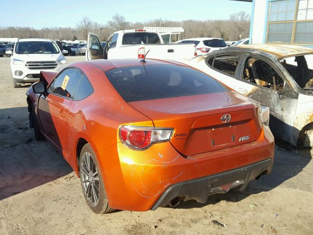 JF1ZNAA17D2719977 - 2013 TOYOTA SCION FR-S ORANGE photo 3