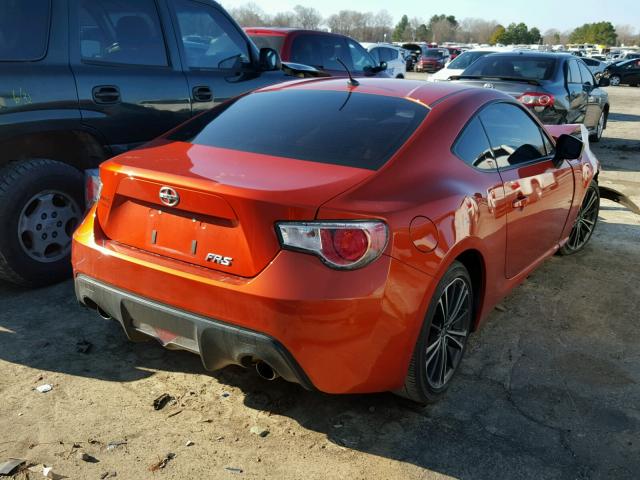 JF1ZNAA17D2719977 - 2013 TOYOTA SCION FR-S ნარინჯისფერი ფოტო 4