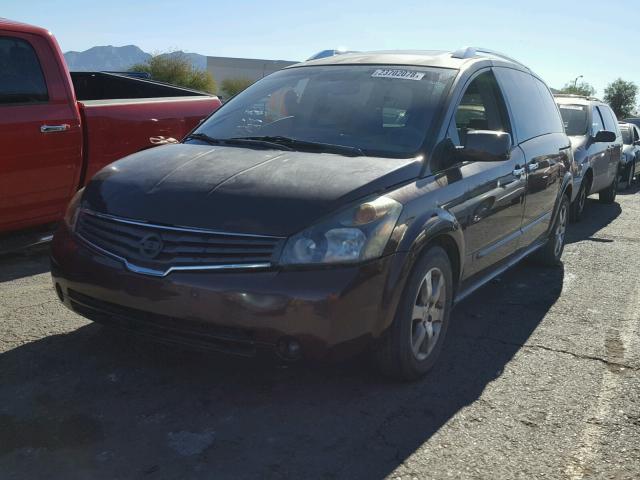 5N1BV28U27N121747 - 2007 NISSAN QUEST S BROWN photo 2