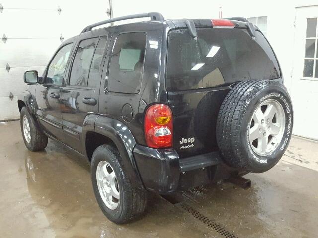 1J4GL58K63W704465 - 2003 JEEP LIBERTY LI BLACK photo 3