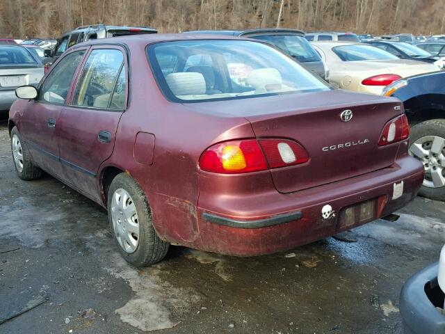 2T1BR12E4YC281072 - 2000 TOYOTA COROLLA VE MAROON photo 3