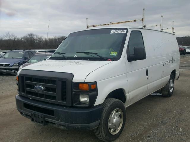 1FTNE1EW8BDA25377 - 2011 FORD ECONOLINE WHITE photo 2