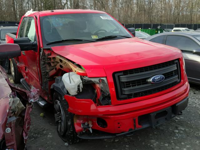 1FTFX1EF1DKE43292 - 2013 FORD F150 SUPER RED photo 1