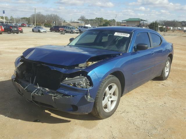 2B3KA43D59H616119 - 2009 DODGE CHARGER BLUE photo 2