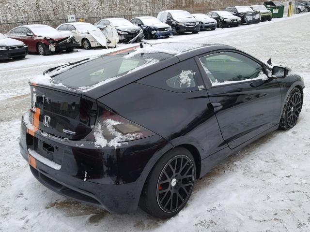 JHMZF1D6XBS016335 - 2011 HONDA CR-Z EX BLACK photo 4