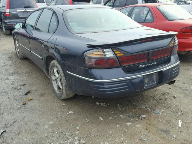 1G2HX54K2Y4208266 - 2000 PONTIAC BONNEVILLE BLUE photo 3