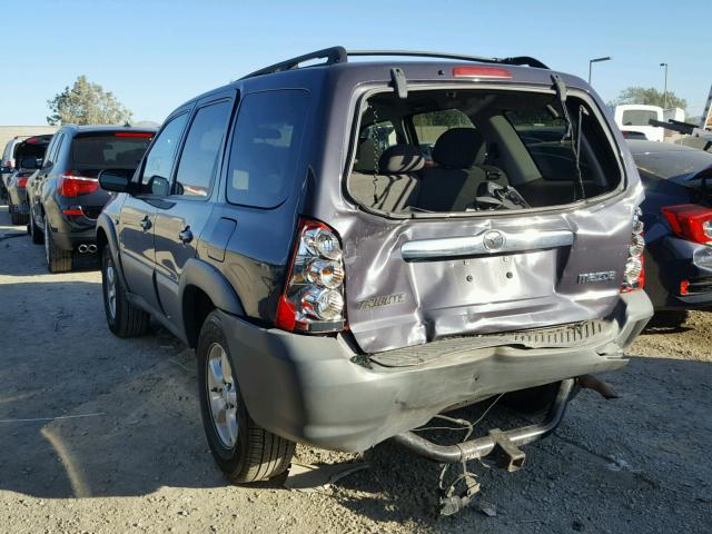 4F2YZ02Z75KM26672 - 2005 MAZDA TRIBUTE I GRAY photo 3