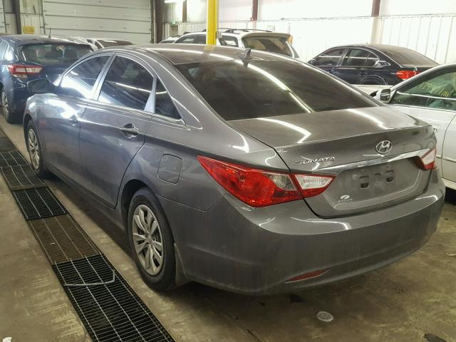 5NPEB4AC7BH105673 - 2011 HYUNDAI SONATA GLS GRAY photo 3