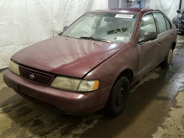 1N4AB41D2VC769974 - 1997 NISSAN SENTRA XE RED photo 2