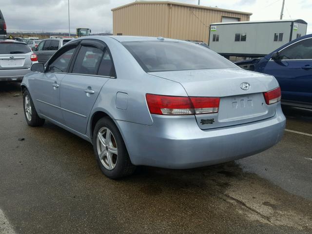 5NPET46C58H336361 - 2008 HYUNDAI SONATA SILVER photo 3