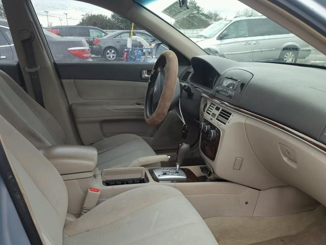 5NPET46C58H336361 - 2008 HYUNDAI SONATA SILVER photo 5