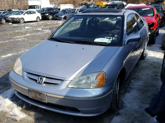 1HGEM22931L091090 - 2001 HONDA CIVIC SI SILVER photo 2