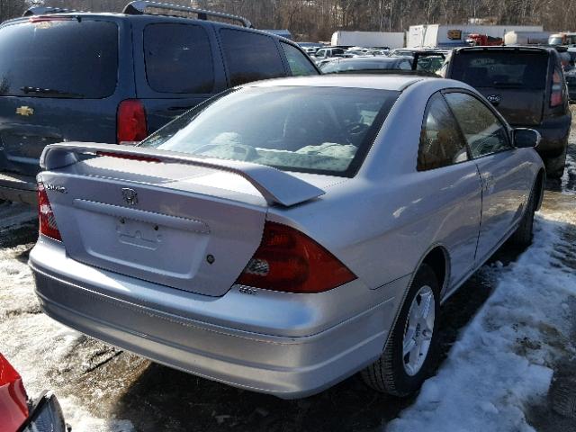 1HGEM22931L091090 - 2001 HONDA CIVIC SI SILVER photo 4