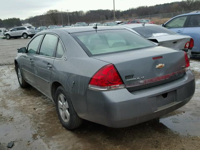 2G1WT58K989111676 - 2008 CHEVROLET IMPALA LT CHARCOAL photo 3