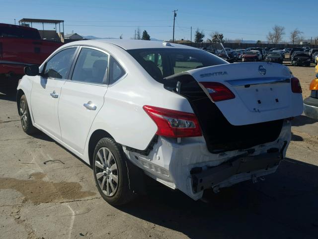 3N1AB7AP0GL649669 - 2016 NISSAN SENTRA S WHITE photo 3