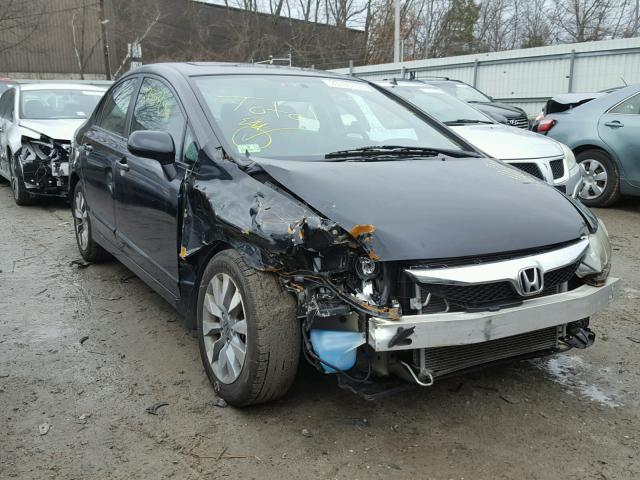 2HGFA16819H355893 - 2009 HONDA CIVIC EX BLACK photo 1