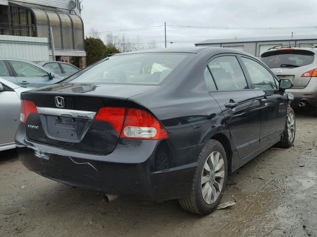 2HGFA16819H355893 - 2009 HONDA CIVIC EX შავი ფოტო 4