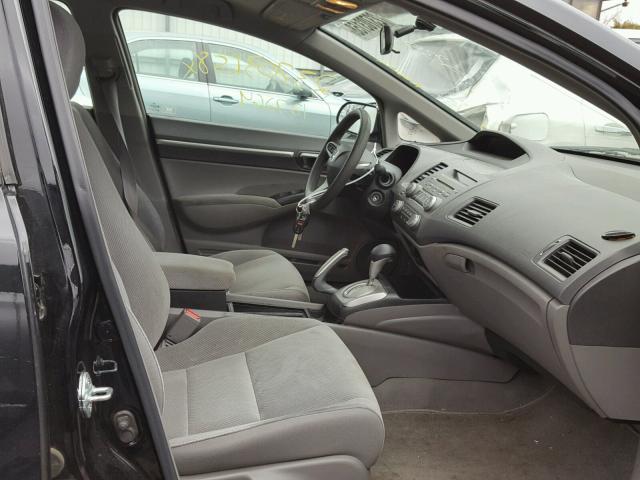 2HGFA16819H355893 - 2009 HONDA CIVIC EX შავი ფოტო 5