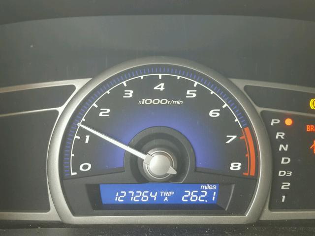 2HGFA16819H355893 - 2009 HONDA CIVIC EX შავი ფოტო 8